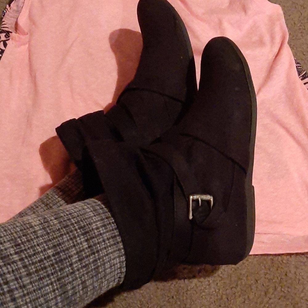 EUC suede booties